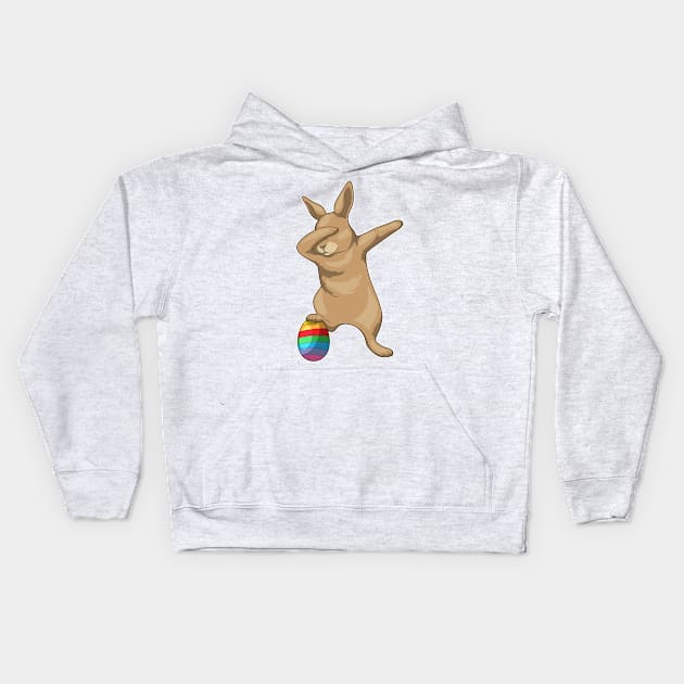 Bunny Easter Easter egg Hip Hop Kids Hoodie by Markus Schnabel